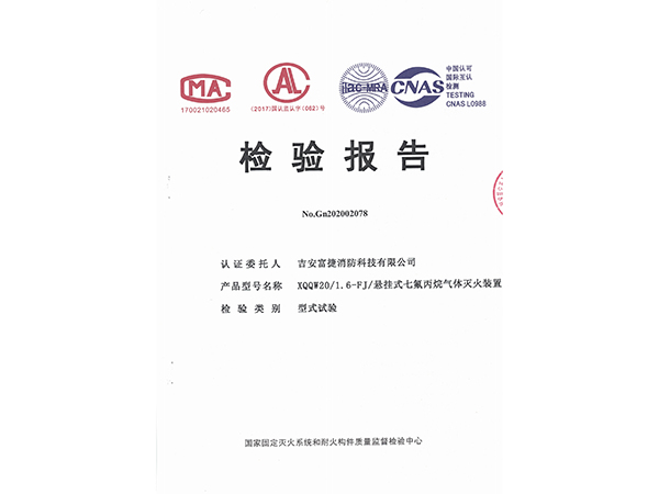 定溫懸掛檢驗報告