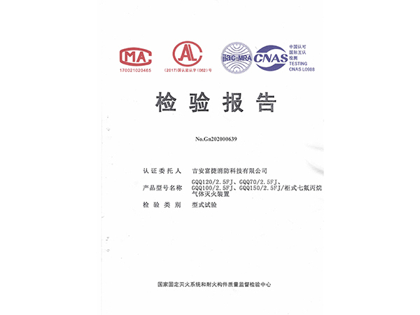 柜式檢驗報告